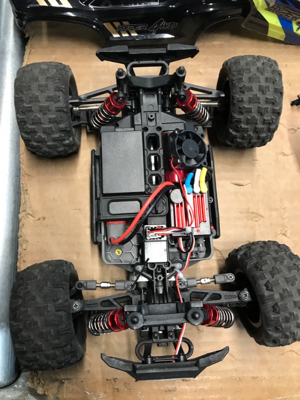 Photo 5 of **FOR PARTS**(READ NOTES)
HYPER GO H16BM 1/16 RTR Brushless Fast RC Cars for Adults, Max 42mph Electric Off-Road RC Truck, High Speed RC Car 4WD Remote Control Car with 2 Lipo Batteries for Adult, Compatible with 3S Lipo