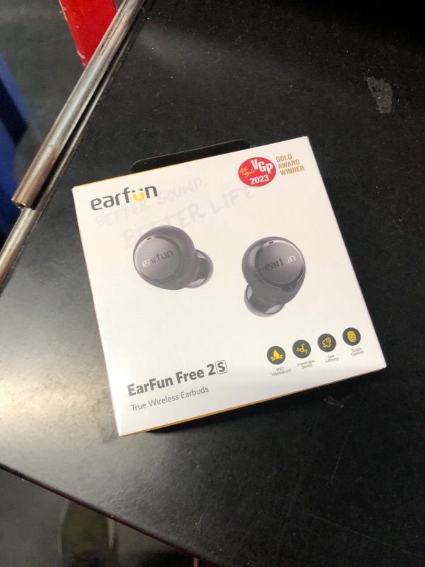 Photo 2 of ***FACTORY SEALED***
EarFun Free 2S Wireless Earbuds, [Upgraded Version] Bluetooth Earbuds with Deep Bass, 4 Mics for Clear Call, Customizable EQ App, IPX7 Waterproof in-Ear Headphones, 30H Playtime, Wireless Charging