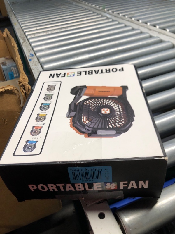 Photo 3 of (PARTS ONLY/ NO RETURNS OR REFUNDS/ SEE NOTES) 
Portable Fan Rechargeable, Cordless Battery Powered Fan with LED Lantern, Small Table Fan, USB Battery Operated Fans for Travel Bedroom Home Camping Tent Office Beach Desk Picnic Barbecue Fishing