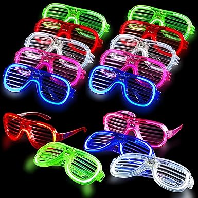 Photo 1 of ***MISSING PIECES/ SEE NOTES***
OceanWings 20 LED Glasses for Kids Adults Glow in The Dark Party Favor Supplies Bulk Flashing Light up Glasses Toys for Party Birthday Holiday Disco Concert Halloween