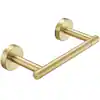 Photo 1 of 
Double Post Pivoting Wall Mounted Towel Bar Toilet Paper Holder in Brushed Gold