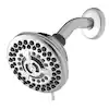 Photo 1 of 
Waterpik
9-Spray 4.5 in. Single Wall Mount 1.8 GPM Fixed Shower Head in Chrome