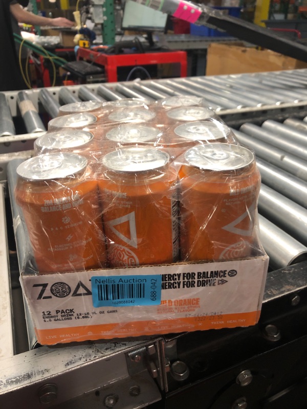 Photo 4 of ***(EXP:07/04/24 )NONREFUNDABLE***ZOA Zero Sugar Energy Drinks, Wild Orange - Sugar Free with Electrolytes, Healthy Vitamin C, Amino Acids, Essential B-Vitamins, and Caffeine from Green Tea - 16 Fl Oz (12-Pack)