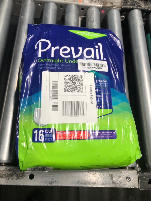 Photo 2 of ***STOCK PHOTO REFERENCE ONLY***ONLY 16 COUNT**
Prevail Incontinence Unisex Overnight Protective Underwear, Overnight Absorbency, Small/Medium, 16 Count