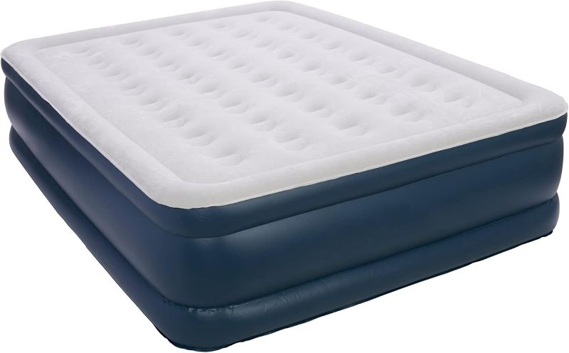 Photo 1 of (READ FULL POST) Serta Raised Air Mattress with Never Flat Pump | Luxury Inflatable Mattress with Built in Air Pump to Ensure a Good Night’s Rest | Heavy Duty Blow Up Mattress with Self Inflating Pump
