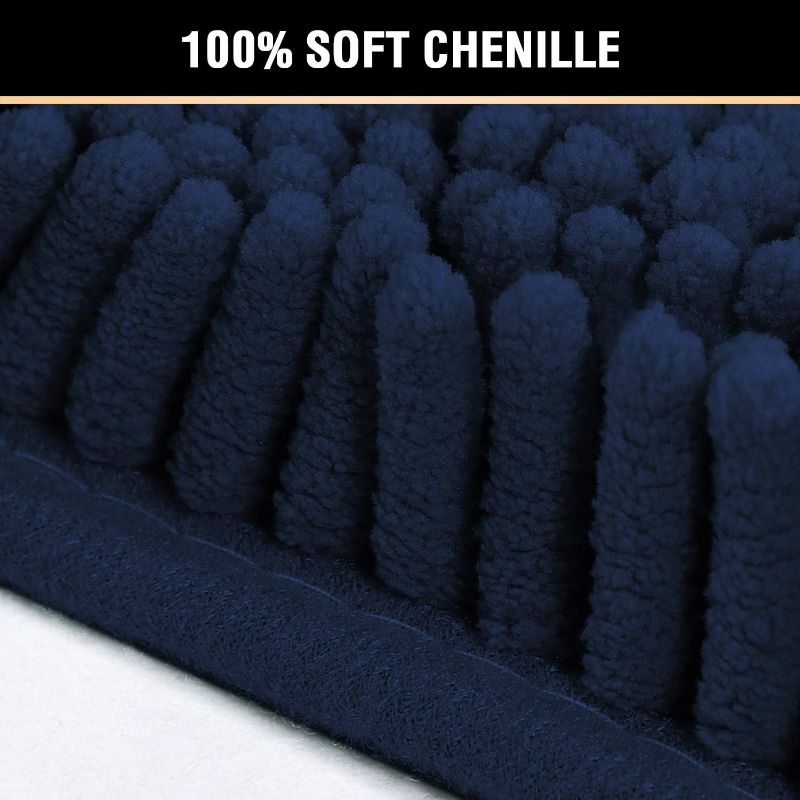 Photo 1 of  Navy Blue Bath Mats for Bathroom, Bath Mat