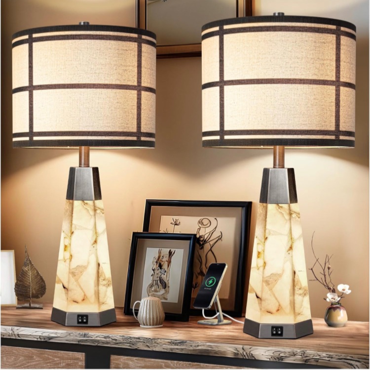 Photo 1 of ***STOCK PHOTO REFERENCE ONLY***Table Lamps Set of 2 for Living Room Bedroom, Bedside Lamp 3-Way