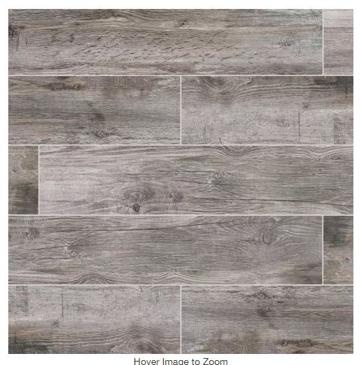 Photo 1 of *** SOLD AS IS- TRUCK/TRAILER PICKUP ONLY***Laurelwood Smoke 8 in. x 47 in. Color Body Porcelain Floor and Wall Tile (15.2 sq.ft./Case) 32 CASES
