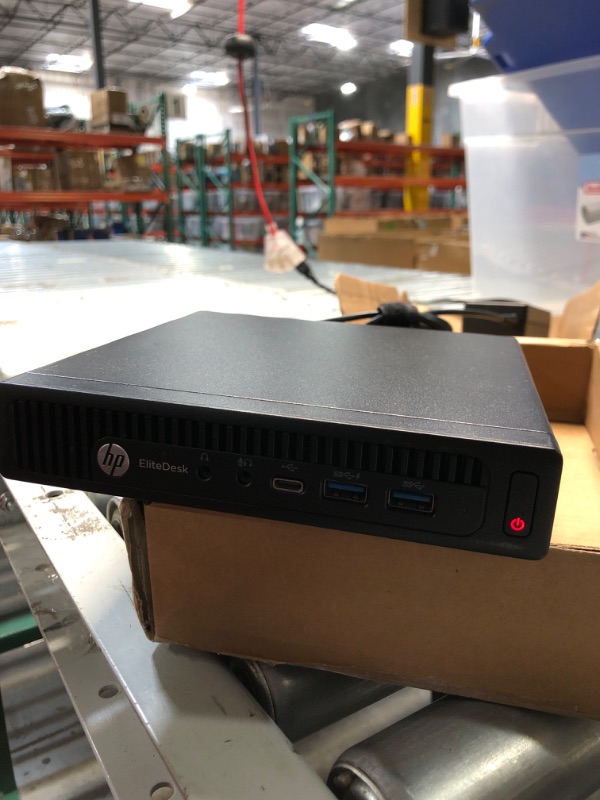 Photo 1 of ***ITEM TESTED, UNABLE TO TEST FURTHER***HP EliteDesk 800 G2 Mini Desktop PC – Intel Core i5-6500T 2.5GHz W/8GB DDR4, 256GB SSD, – Windows 10 Professional (Renewed)