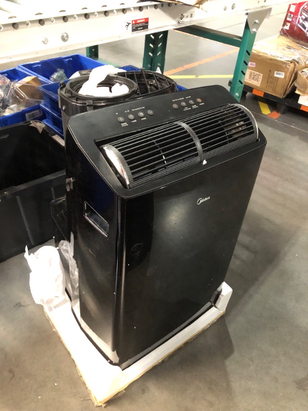 Photo 7 of ***USED - POWERS ON - UNABLE TO TEST FURTHER - SEE COMMENTS***
Midea Duo 14,000 BTU (12,000 BTU SACC) High Efficiency Inverter Ultra Quiet Portable Air Conditioner,with Heat up to 550 Sq. Ft., Works with Alexa/Google Assistant, with Remote Control & Windo