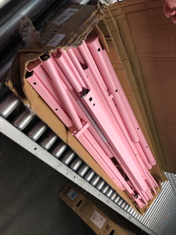 Photo 1 of ***USED - INCOMPLETE - MISSING PARTS - SEE COMMENTS***
Weehom Full Size Bed Frames with Headboard, Heavy Duty Metal Platform Bed Strong Metal Slats Support,Easy Assembly Pink, 77.95"L x 55.9"W x 42.52"H