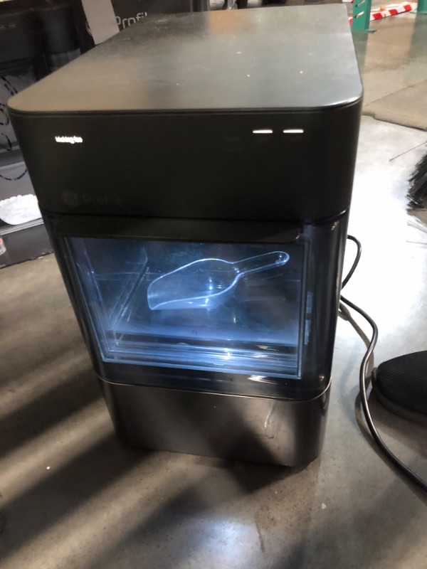 Photo 4 of ***USED - UNTESTED - SEE COMMENTS***
GE Profile Opal 2.0 Countertop Nugget Ice Maker with Side Tank Ice Machine with WiFi Connectivity Smart Home Kitchen Essentials Black Stainless