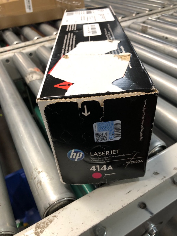 Photo 3 of ***FACTORY SEALED OPENED FOR INSPECTION***
HP 414A Magenta Toner Cartridge | Works with HP Color LaserJet Enterprise M455dn, MFP M480f; HP Color LaserJet Pro M454 Series, HP Color LaserJet Pro MFP M479 Series | W2023A