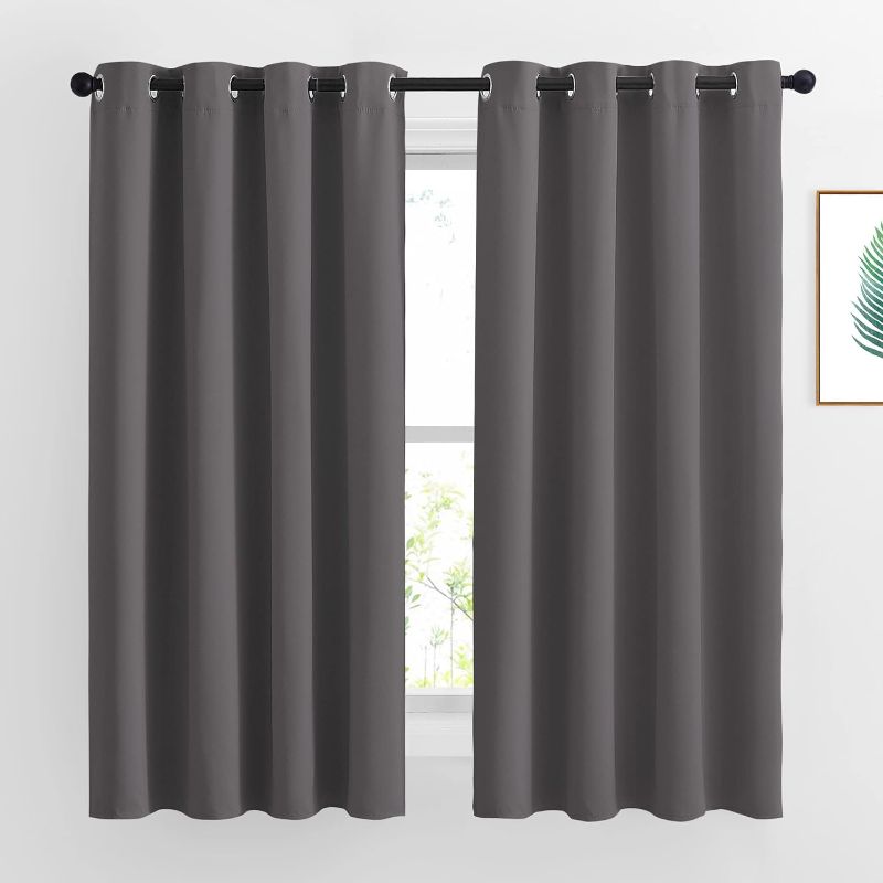 Photo 1 of ***STOCK PHOTO REFERENCE ONLY***
NICETOWN Blackout Curtains for Bedroom 63 inch Length 2 Panels - Window Treatment Thermal Insulated Solid Grommet Blackout for Living Room (52 by 63 Inch,Grey)

