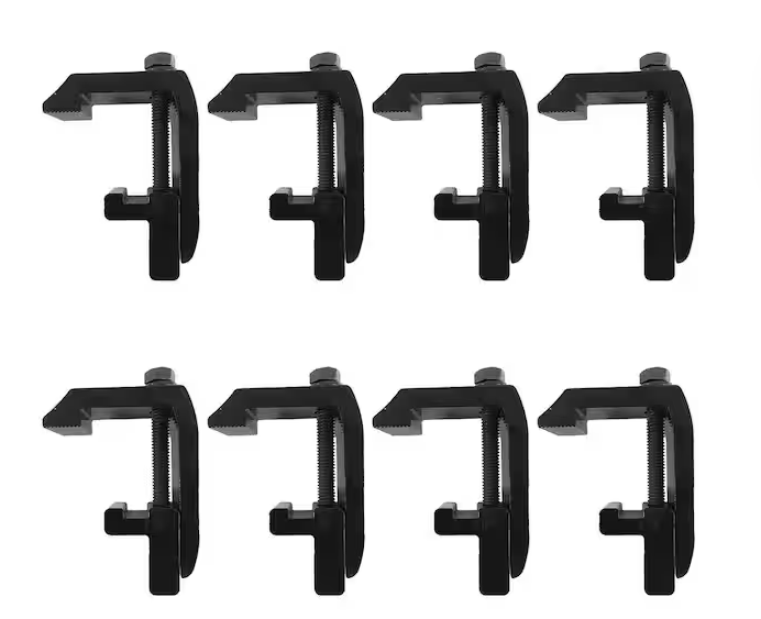 Photo 1 of 
CALHOME
(Brand Rating: 3.5/5)
Cap Topper Mounting Clamps for Track System Truck Rack Camper Shell No-Drilling Installation (Set of 8)