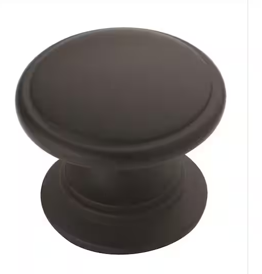 Photo 1 of Amerock
Ravino 1-1/4 in. (32mm) Traditional Matte Black Round Cabinet Knob (25-Pack