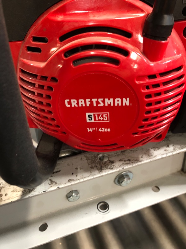 Photo 4 of ***PARTS ONLY*** **NON REFUNDABLE**
CRAFTSMAN S1450 42-cc 2-cycle 14-in Gas Chainsaw
