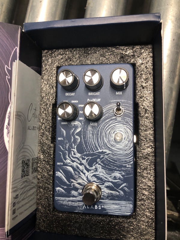 Photo 3 of **USED NOT ABLE TO TEST**ALABS CETUS Reverb Pedals for Electric Guitar, Reverb Guitar Pedal with 9 Reverb Effects,Pedalboards,Analog Dry Through,Freeze function, Adjustable Modulation,True Bypass,True Stereo