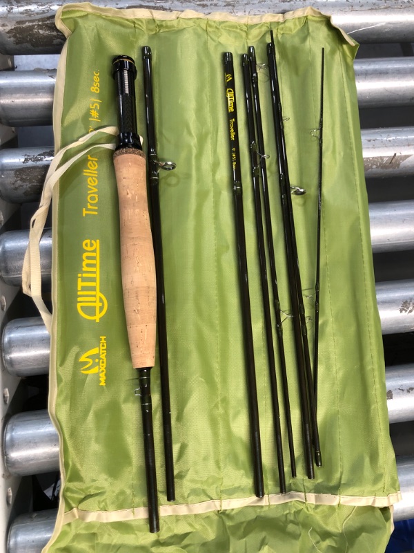 Photo 2 of (READ FULL POST) M MAXIMUMCATCH Maxcatch Alltime Travel Fishing Rod-Ultra Compact for Backpacking 8-Piece 9ft with Rod Tube (Size: 5/6/8wt) (Alltime Rod, 9' 5wt 8pcs)