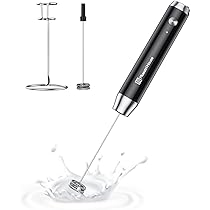 Photo 1 of ***STOCK PHOTO REFERENCE ONLY***
Maestri House Rechargeable Milk Frother with Stand, Handheld Electric Foam Maker Waterproof Detachable Stainless Steel Whisk Drink Mixer Foamer for Lattes, Cappuccino
