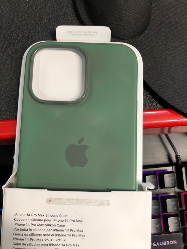 Photo 2 of ***STOCK PHOTO REFERENCE ONLY*** Apple iPhone 14 Pro Max Leather Case with MagSafe - Forest Green