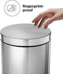 Photo 1 of ***STOCK PHOTO REFERENCE ONLY***
1.3 Gal. Stainless Steel Round Step-On Trash Can color black
