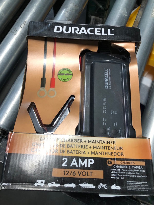 Photo 2 of ***FACTORY SEALED***Duracell 2 Amp Battery Maintainer Charger for 6v and12v SLA, AGM and Lithium Ion Batteries