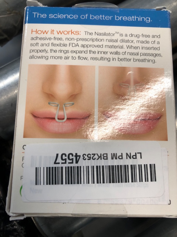 Photo 3 of ***FACTORY SEALED***Made in USA! Nasilator Breathing Aid - Soft & Flexible Nasal Dilators Improves Breathing & Sleeping - Best Snoring Solution | Reusable Nasal Cones Pack of 4 - Sizing Pack | Better Than Nose Strips