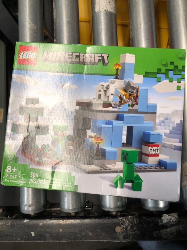 Photo 2 of ***FACTORY SEALED***LEGO Minecraft The Frozen Peaks 21243, Cave Mountain Set with Steve, Creeper, Goat Figures & Accessories, ICY Biome Toy for Kids Age 8 Plus Years Old