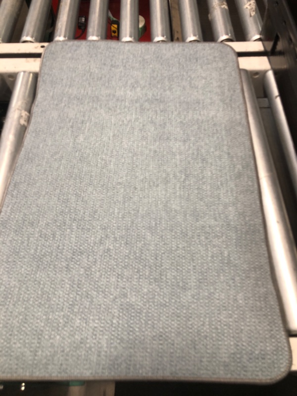 Photo 1 of ***STOCK PHOTO REFERENCE ONLY***
Deny Designs Holli Zollinger Linen Aqua Bath Mat, 24" x 36", Multi