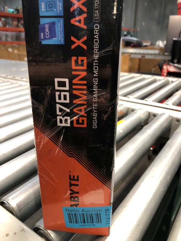 Photo 2 of ***USED - UNABLE TO TEST - SEE PICTURES***
GIGABYTE B760 Gaming X AX (LGA 1700/ Intel/ B760/ ATX/DDR5/ M.2/ PCIe 4.0/ USB 3.2 Gen2X2 Type-C/AMD WiFi 6E/ 2.5GbE LAN/Q-Flash Plus/PCIe EZ-Latch/Motherboard)