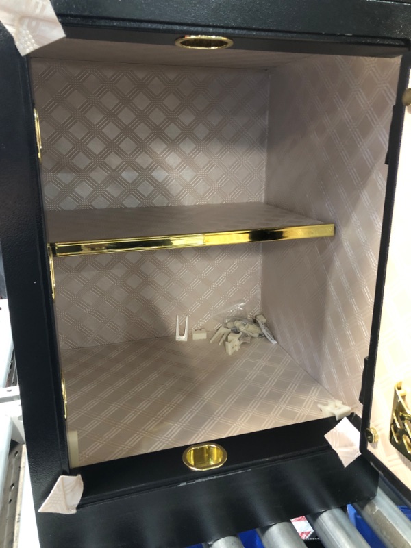 Photo 4 of ***USED - NO PACKAGING***
7.2Cu ft Extra Large Home Safes Water and Fireproof with Two Departments, Large Fireproof Safe for Home Use With Hidden Compartment, Separate Lock Box and Led Light (Large Safe)