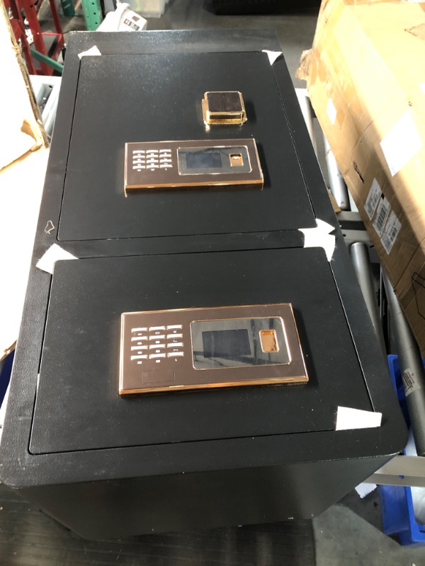 Photo 1 of ***USED - NO PACKAGING***
7.2Cu ft Extra Large Home Safes Water and Fireproof with Two Departments, Large Fireproof Safe for Home Use With Hidden Compartment, Separate Lock Box and Led Light (Large Safe)
