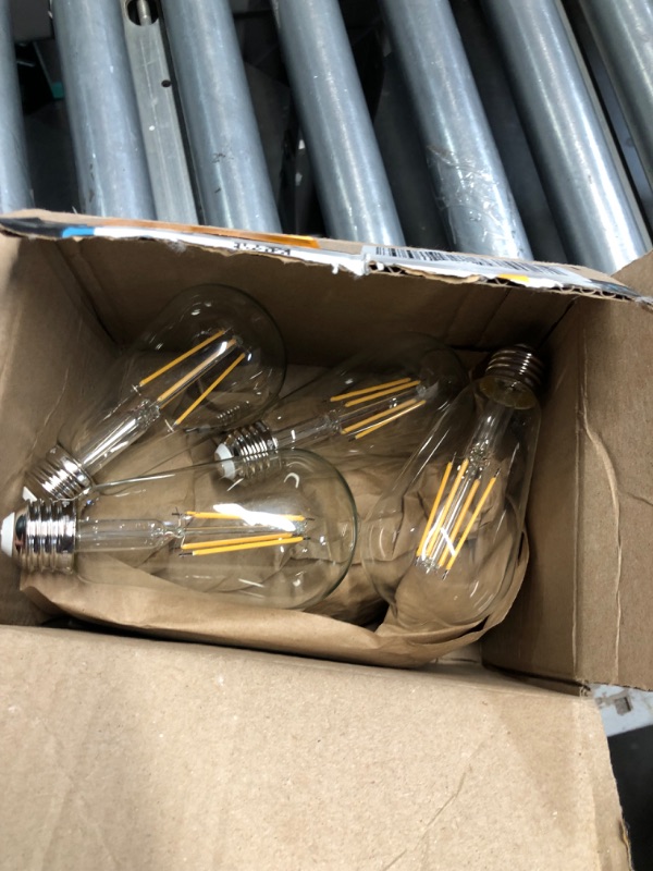 Photo 2 of ***STOCK PHOTO REFERENCE ONLY***4-Pack Vintage 8W LED Edison Bulbs, 100W Equivalent, E26 Base ST64 LED Filament Light Bulbs Warm White 4000K High Brightness 