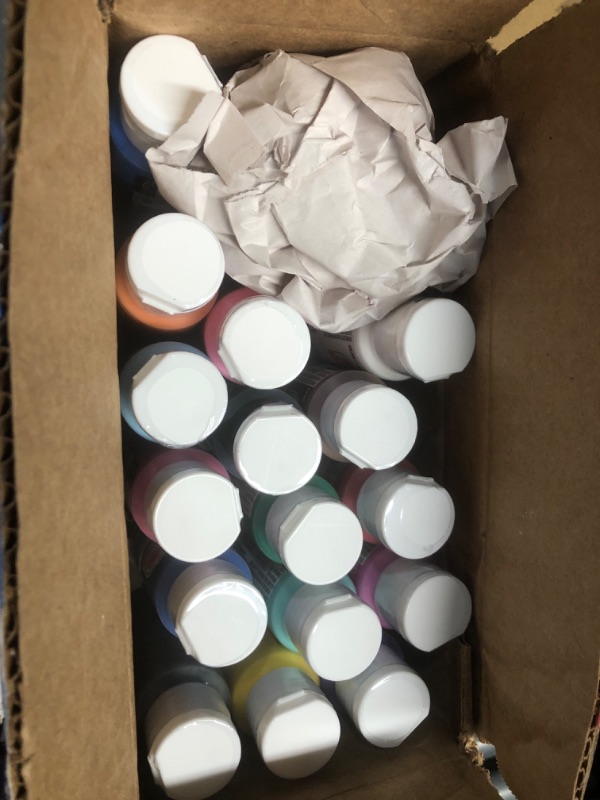 Photo 2 of ***FACTORY SEALED*** Apple Barrel, Vibrant Spectrum Collection Acrylic Craft Paint, PROMOABIII, 2 fl oz each, 16 assorted matte colors, 16 count

