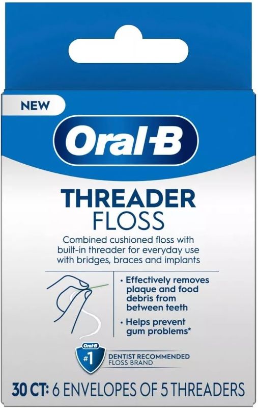 Photo 1 of ***NON REFUNDABLE*** Oral-B Glide Threader Floss (Pack of 4)
