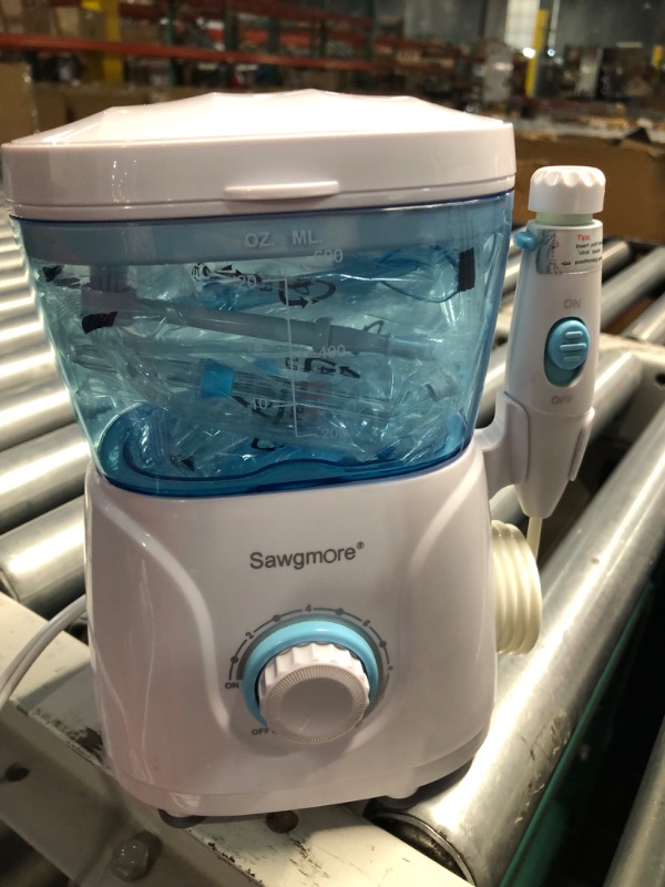 Photo 2 of ***NON REFUNDABLE, PARTS ONLY***
Sawgmore FC166 Water Flosser for Teeth/Braces, 600 ml Large Capacity, 10 Adjustable Pressures,8 Home Nozzles 