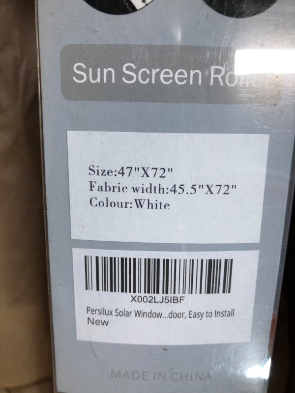 Photo 2 of ***STOCK PHOTO REFERENCE ONLY***
Homebox 100% Blackout Roller Window Shades,Blinds for Windows,Roll Up and Pull Down Blinds White,47" W x 72" H