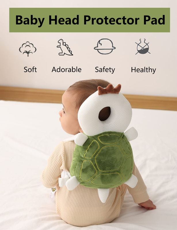 Photo 3 of (READ FULL POST) Toddler Baby Head Protection Cushion Backpack Wear,Green Frog