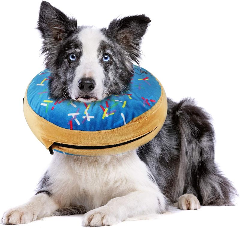 Photo 1 of ***STOCK PHOTO REFERENCE ONLY***
Dog Donut Collar | Great Alternative to a Traditional Dog Cone or a Soft Dog Cone Collar | (Blue)