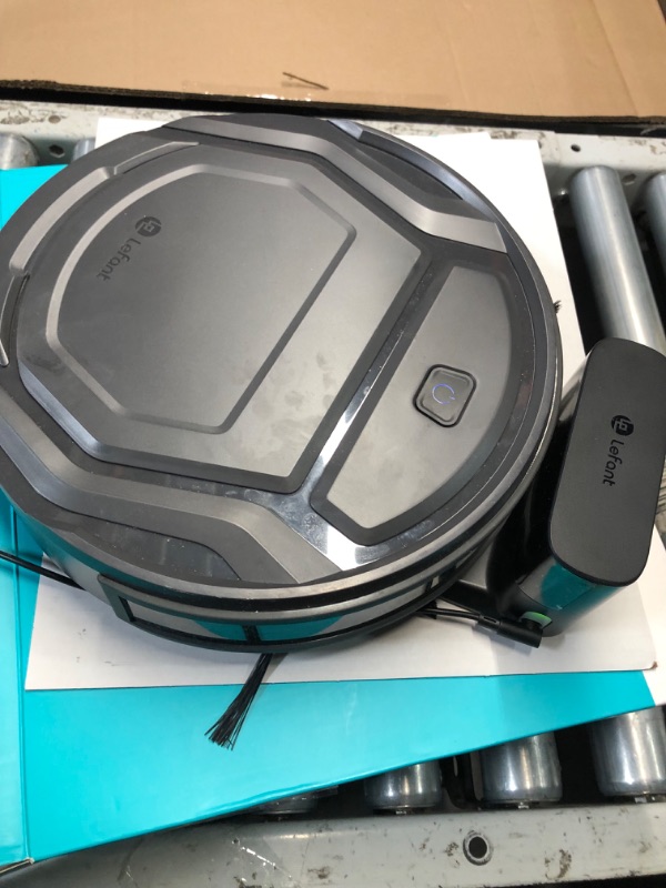 Photo 6 of ***ITEM TESTED FOR POWER, UNABLE TO TEST FURTHER***Lefant Robot Vacuum Cleaner, 6 Cleaning Modes, Schedule Time, WiFi/APP/Alexa, 2200Pa Suction, 120 Min Runtime, Self-Charging Robotic Vacuum, Slim, Quiet, Ideal for Pet Hair, Hard Floors(M210 Pro)Lefant Ro