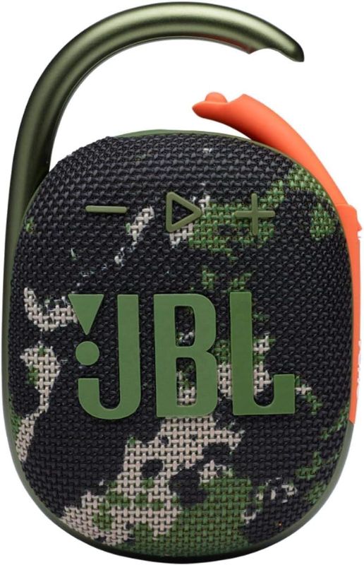 Photo 1 of ***ITEM TESTED FOR POWER, UNABLE TO TEST FURTHER***JBL Clip 4 - Speaker - for Portable use - Wireless - Bluetooth - 5 Watt - Squad, JBLCLIP4Squad-5Watt