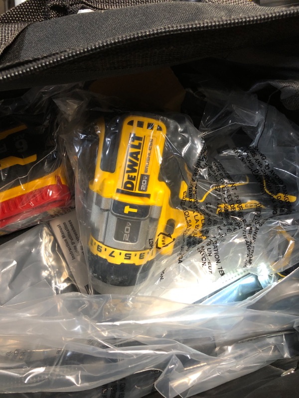 Photo 3 of (MISSING DRIVER)
DEWALT DCK2100D1T1 20V MAX* Brushless Cordless 2-Tool Kit Including Hammer Drill/Driver with FLEXVOLT ADVANTAGE™