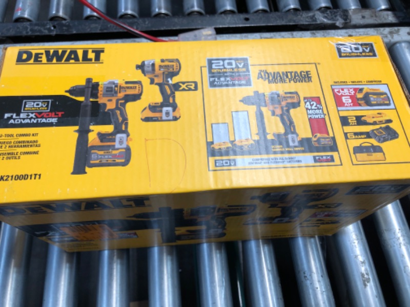 Photo 6 of (MISSING DRIVER)
DEWALT DCK2100D1T1 20V MAX* Brushless Cordless 2-Tool Kit Including Hammer Drill/Driver with FLEXVOLT ADVANTAGE™