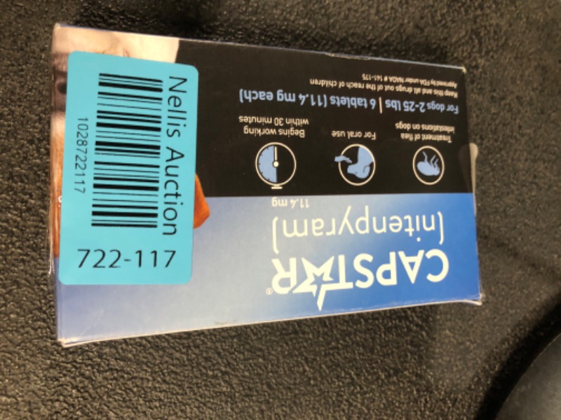 Photo 2 of ***NON REFUNDABLE*** EXP 01/2026
Capstar(nitenpyram) Fast-Acting Oral Flea Treatment for Dogs 2-25 lbs, Vet-Recommended Medication Tablets 6 Doses