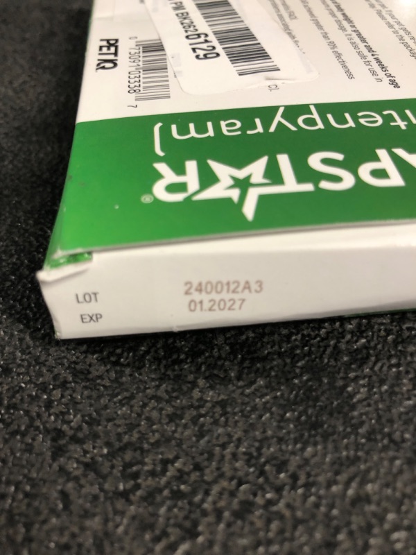 Photo 3 of ***NON REFUNDABLE*** EXP 01/2027
CAPSTAR (Nitenpyram) Fast-Acting Oral Flea Treatment for Large Dogs (over 25 Lbs) 6 Tablets 57 Mg