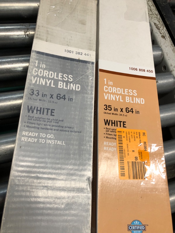 Photo 1 of ***NON REFUNDABLE*** White Vinyl Blinds Bundle 33x64 & 35x64