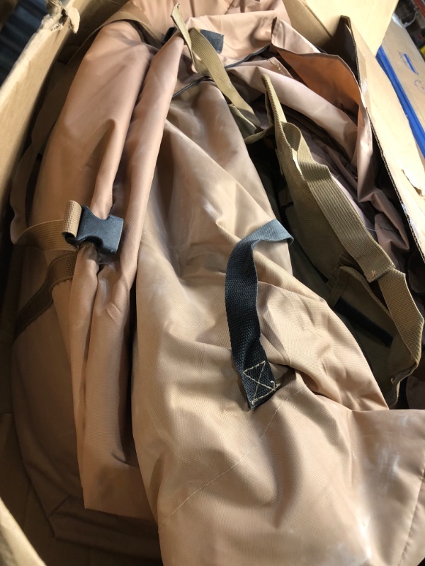 Photo 1 of ***USED - LIKELY MISSING PARTS - UNABLE TO VERIFY FUNCTIONALITY***
VEVOR Canvas Tent, 4 Seasons 5 m/16.4 ft Bell Tent, Canvas Tent for Camping with Stove Jack, Yurt Tent for 8 People