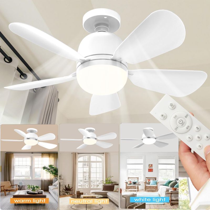 Photo 1 of  Socket Fan Light, Ceiling Fans with Lights and Remote, E26 Screw in Light Socket Ceiling Fan Light Bulb