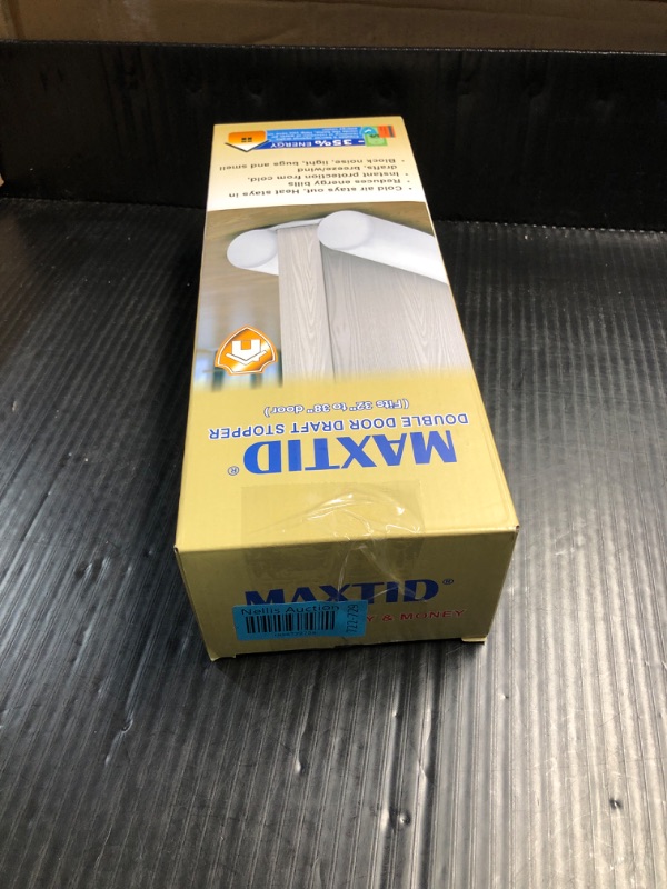 Photo 3 of (missing sleeve)
MAXTID Under Door Draft Blocker Black 32-38" Front Air Draft Stopper Reduce Noise Window Breeze Blocker Adjustable